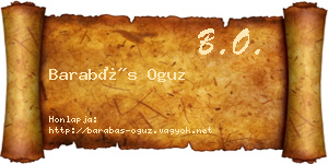 Barabás Oguz névjegykártya